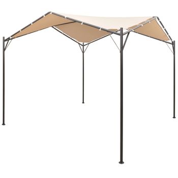 Cenador Carpa 3x3 M De Acero Beige Vidaxl