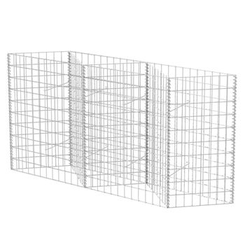 Cesta De Muro De Gaviones Acero Galvanizado 120x30x100 Cm Vidaxl