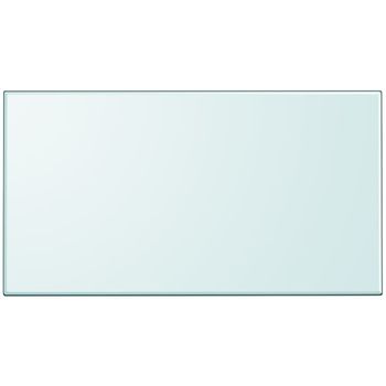 Tablero De Mesa De Cristal Templado Cuadrado 1200x650 Mm Vidaxl