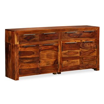 Aparador De Madera Maciza De Sheesham 160x35x75 Cm Vidaxl