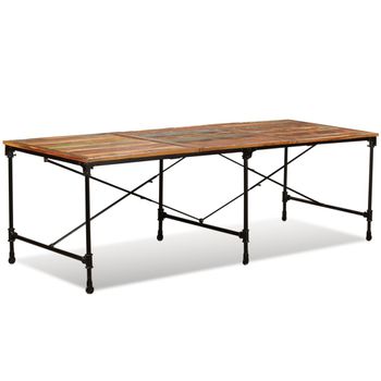 Mesa De Comedor De Madera Maciza Reciclada 240 Cm Vidaxl