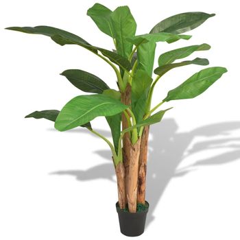 Árbol Bananero Artificial Con Macetero 175 Cm Verde Vidaxl