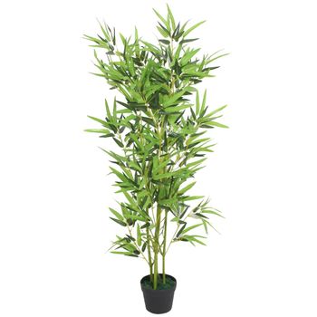 Árbol De Bambú Artificial Con Maceta 120 Cm Verde Vidaxl