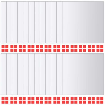 Azulejos De Espejo 24 Unidades Cuadrados Vidrio Vidaxl