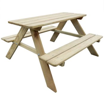 Mesa Plegable De Jardín De Madera Maciza De Acacia 120x70x74 Cm Vidaxl con  Ofertas en Carrefour