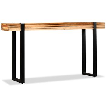 Mesa Consola De Madera Maciza Reciclada Ajustable Vidaxl