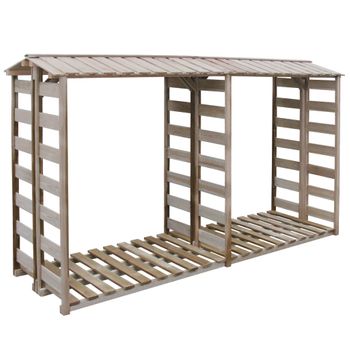 Leñero Exterior Gardiun Wood Shed Ii 130x70x185cm Acero Galvanizado Con  Cubierta Impermeable, Lona Protectora Y Soporte Inferior con Ofertas en  Carrefour