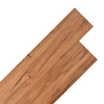 Lamas De Suelo No Autoadhesivas Pvc Olmo Natural 5,26 M² 2 Mm Vidaxl