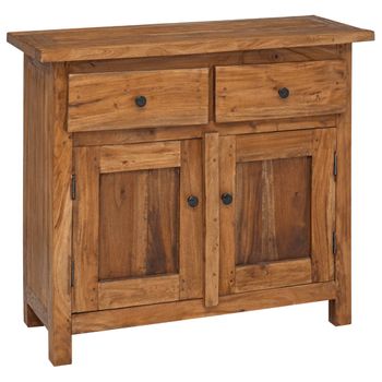 Aparador De Madera Maciza Reciclada 75x30x65 Cm Vidaxl