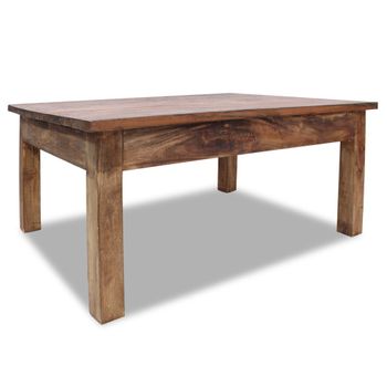 Mesa De Centro De Madera Maciza Reciclada 98x73x45 Cm Vidaxl