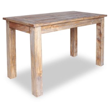 Mesa De Comedor De Madera Maciza Reciclada 120x60x77 Cm Vidaxl