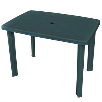 Mesa De Jardín De Plástico Verde 101x68x72 Cm Vidaxl