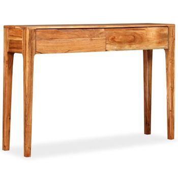 Mesa Consola De Madera Maciza 118x30x80 Cm Vidaxl