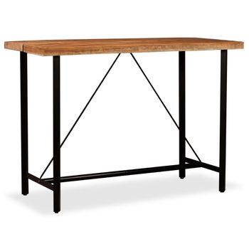 Mesa De Bar De Madera Maciza De Acacia 150x70x107 Cm Vidaxl