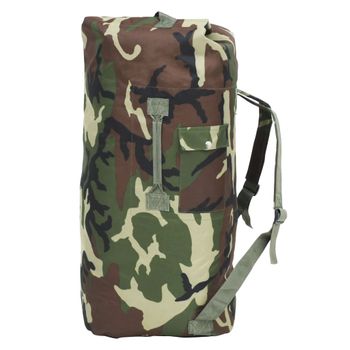 Bolso De Lona Estilo Militar 85 L Camuflaje Vidaxl