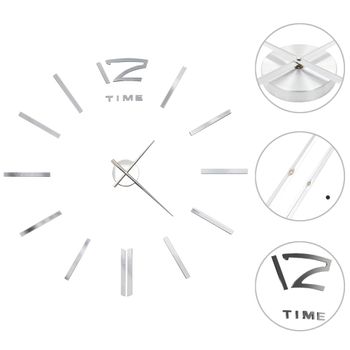 Reloj De Pared Adhesivo Moderno Blanco De Polipropileno De 60 Cm con  Ofertas en Carrefour