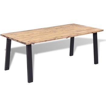 Mesa De Comedor De Madera De Acacia Maciza 170x90 Cm Vidaxl