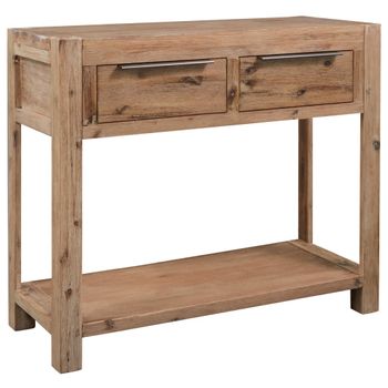 Mesa Consola De Madera Maciza De Acacia 82x33x73 Cm Vidaxl