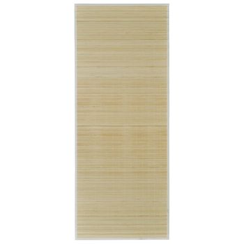 Alfombra De Bambú Color Natural 160x230 Cm Vidaxl