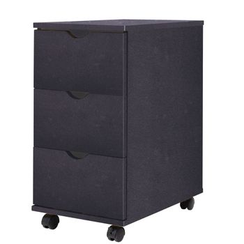 Mueble De Cajones Negro 33x45x60 Cm Vidaxl