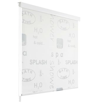 Persiana Enrollable De Ducha Splash 80x240 Cm Vidaxl