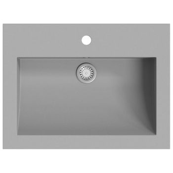 Lavabo De Granito Gris 600x450x120 Mm Vidaxl