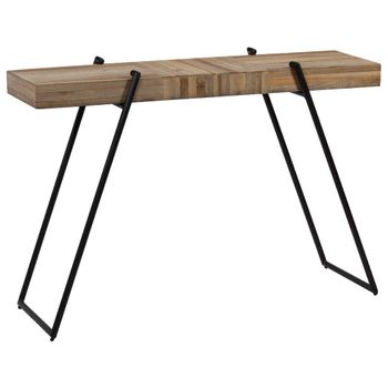 Mesa Consola De Teca Reciclada 120x35x81 Cm Vidaxl