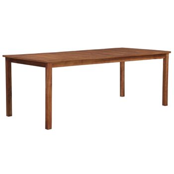 Mesa De Jardín Madera Maciza De Acacia 200x100x74 Cm Vidaxl