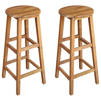 CIADAZ Taburetes de Cocina 2 uds Madera Maciza Pino Blanco 40x40x78 cm,  Taburetes Altos De Cocina, Banquetas Cocina, Sillas Altas De Cocina, Bar  Stool, Mueble Bar Taburete : : Hogar y cocina