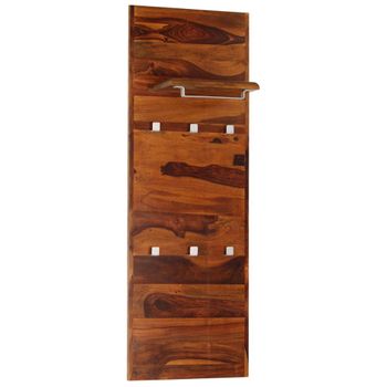 Perchero De Madera Maciza De Sheesham 118x40 Cm Vidaxl