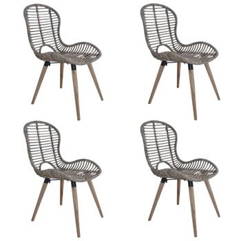 Pack 4 Sillas Comedor Rattan Thailand - Compra Online