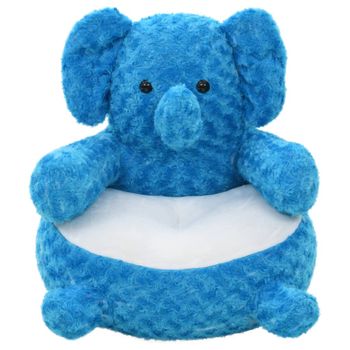 Elefante De Peluche Azul Vidaxl