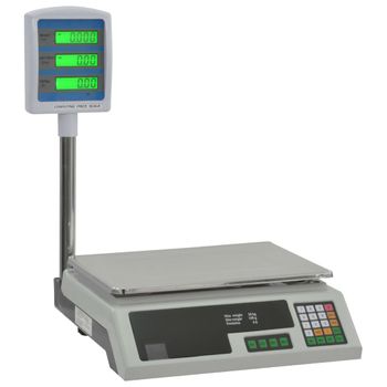 Báscula Electrónica De Mesa Con Lcd 30 Kg Vidaxl