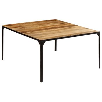 Mesa De Comedor De Madera Maciza De Mango 140x140x76 Cm Vidaxl