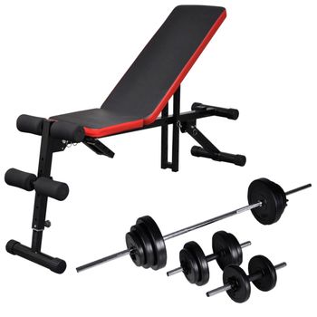 Banco De Musculación Keboo Fitness Serie 500 Ajustable Con 7 Posiciones  Multiejercicio 129,5x45x118 Cm con Ofertas en Carrefour