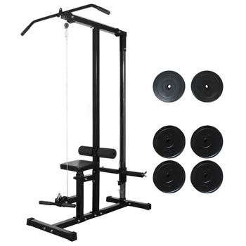 Total Crunch Máquina de cardio metal preto TOC001