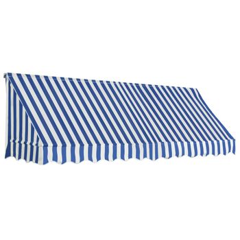 Toldo Para Bar 300x120 Cm Azul Y Blanco Vidaxl