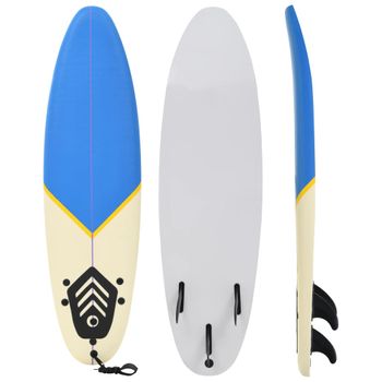 Tabla De Surf Azul Y Crema 170 Cm Vidaxl