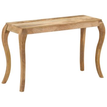 Mesa Consola De Madera Maciza De Mango 118x38x76 Cm Vidaxl