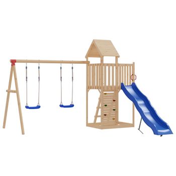 HOMCOM 5 en 1 Tobogán y Columpio para Niños +18 Meses con 2 Canastas de  Baloncesto Portería Fútbol con Asiento Ajustable Parque Infantil Interior y  Exterior 210x186x133 cm Multicolor