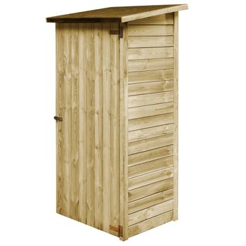 Armario De Jardín De Madera De Abeto 79x49x191,5cm-outsunny. Natural con  Ofertas en Carrefour