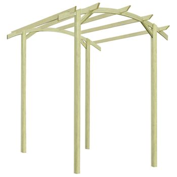 Pérgola De Jardín De Madera Pino Impregnada 180x197x210 Cm Vidaxl