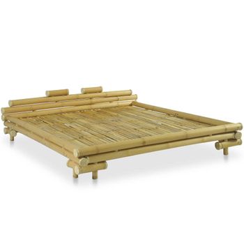 Estructura De Cama De Bambú 180x200 Cm Vidaxl