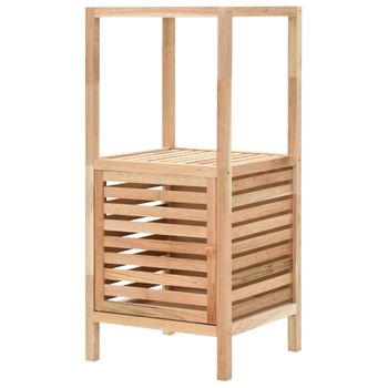 Estantería Para Baño Madera Maciza De Nogal 65x40x55 Cm Vidaxl con Ofertas  en Carrefour