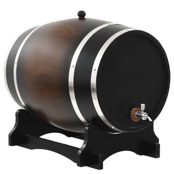 Barril De Vino Con Grifo Madera De Pino Maciza 35 L Vidaxl