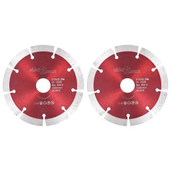 Discos De Corte De Diamante 2 Unidades Acero 125 Mm Vidaxl