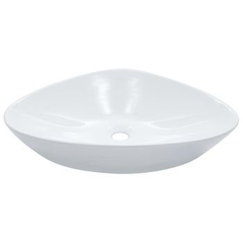 Lavabo 58,5x39x14 Cm Cerámica Blanco Vidaxl