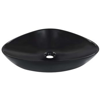 Lavabo 58,5x39x14 Cm Cerámica Negro Vidaxl