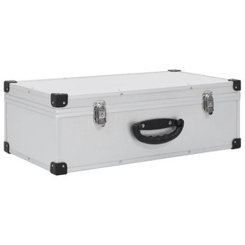 Caja De Herramientas Aluminio Plateado 38x22,5x34 Cm Vidaxl con Ofertas en  Carrefour