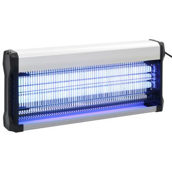 Lámpara Antimosquitos De Aluminio Y Abs Negro 60 W Vidaxl